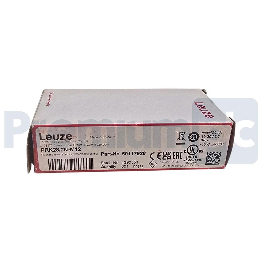 Used Leuze PRK28/2N-M12 | 50117926 Polarized Photoelectric Sensor M12 Connection NSMP