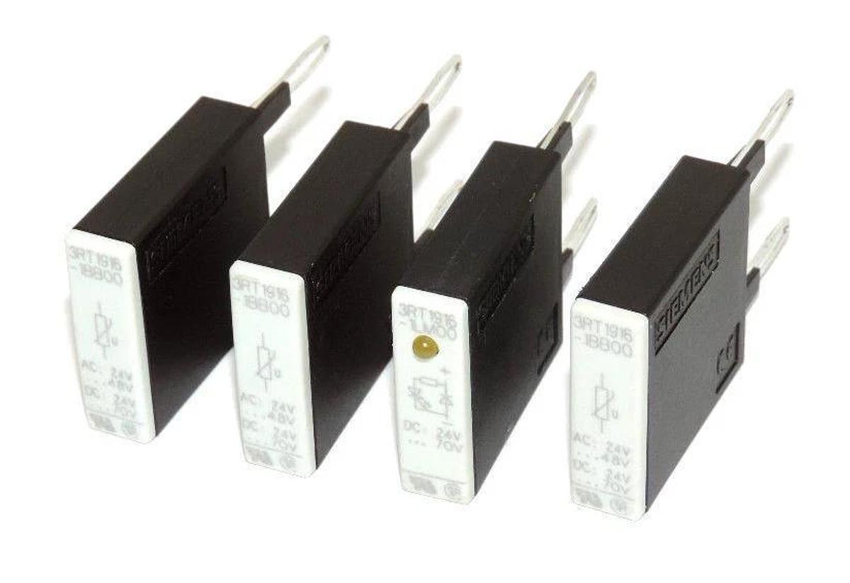 LOT OF 4 NEW SIEMENS 3RT1-916-1BB00 VARISTORS, AC 24.48V, DC 24.70V 3RT19161BB00