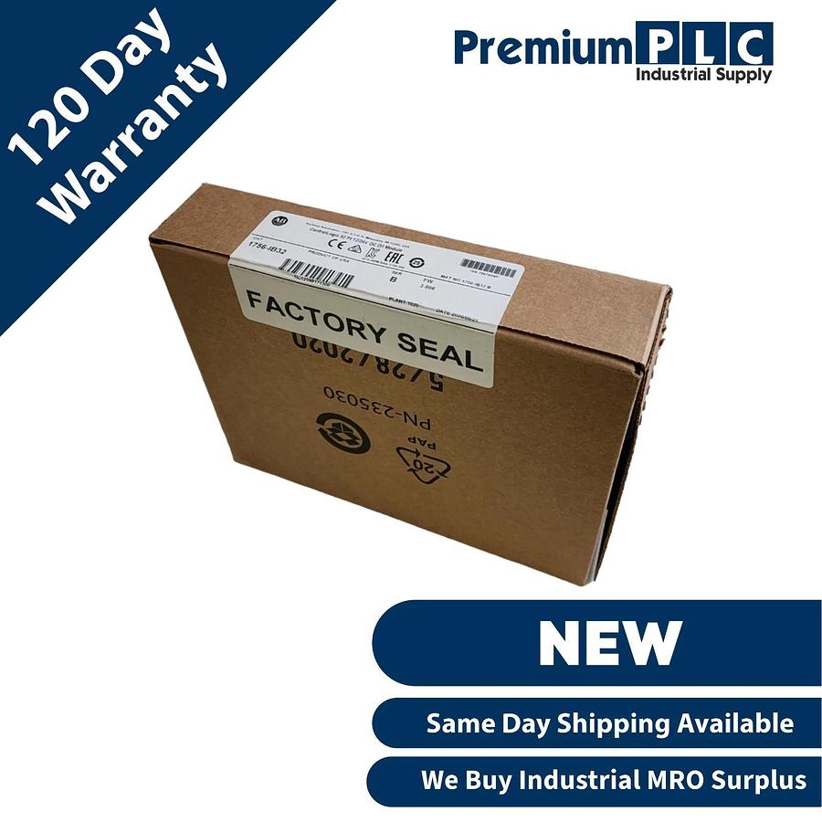 Used NEW SEALED ALLEN BRADLEY 1756-IB32 /B ControlLogix 32-PT 12/24V DC INPUT MODULE