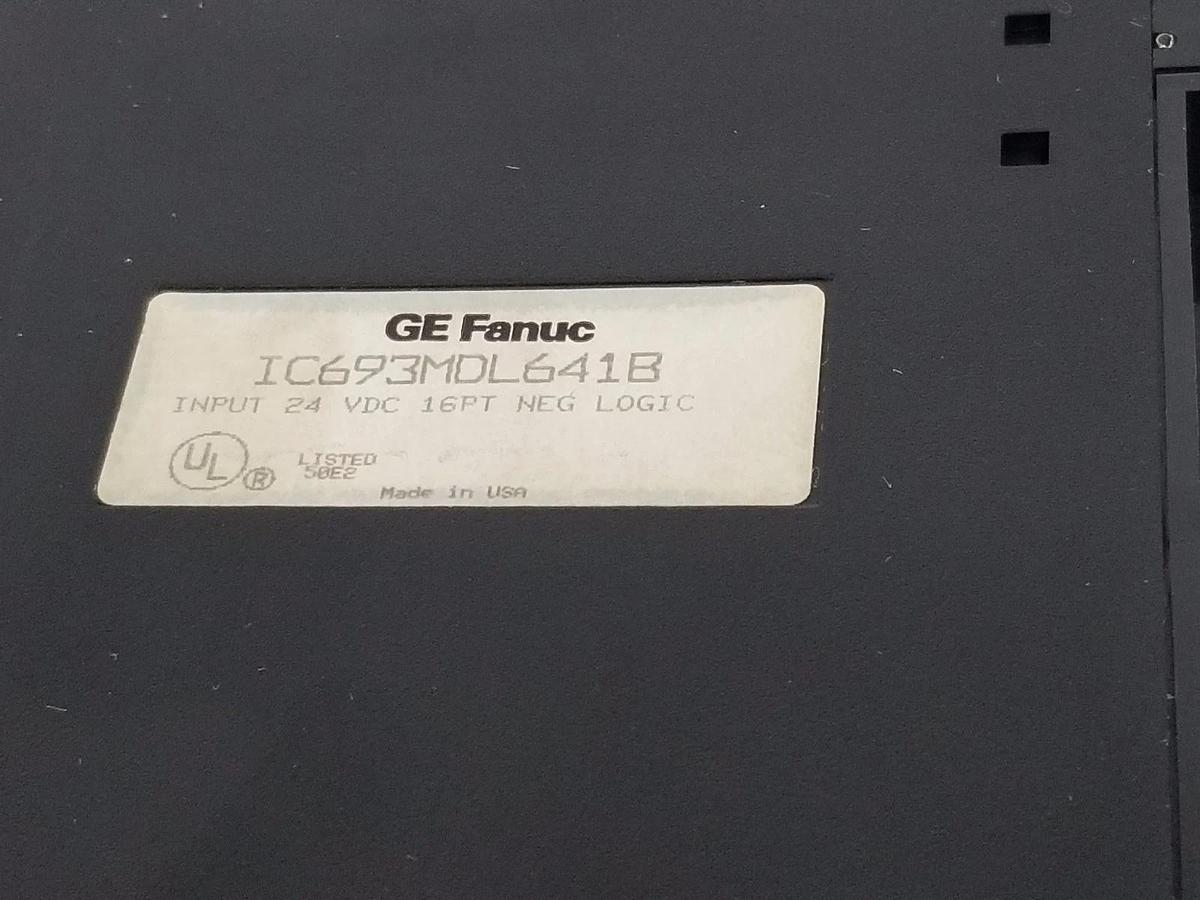 Used GE FANUC IC693MDL641B INPUT MODULE 24 VDC 16PT NEG LOGIC