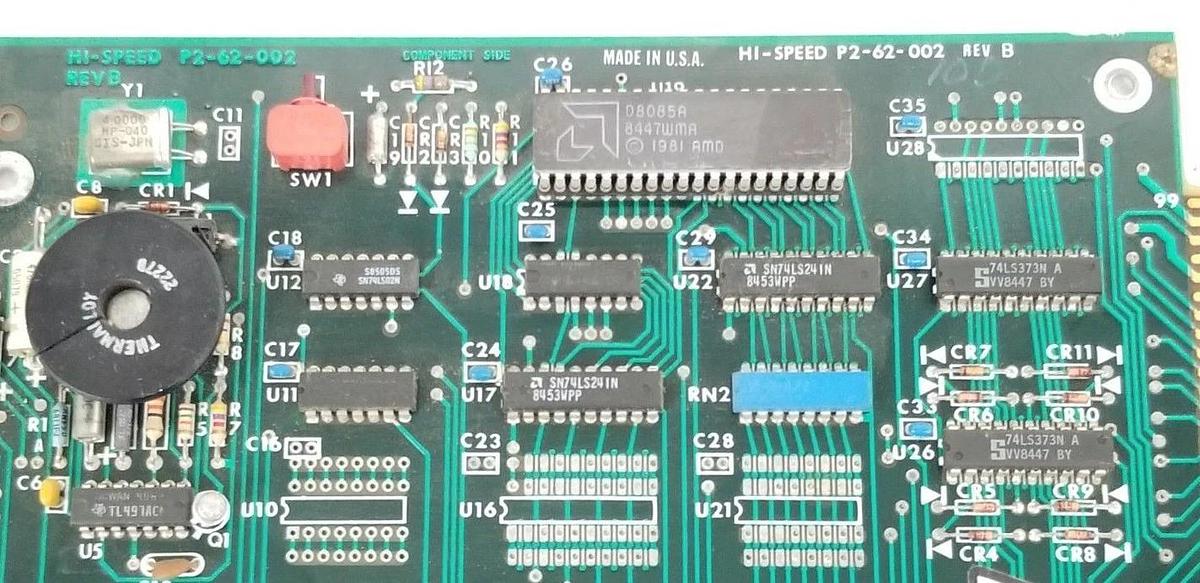 Used HI-SPEED P2-62-002 REV. B WEIGHT FEEDBACK MODULE BOARD P262002