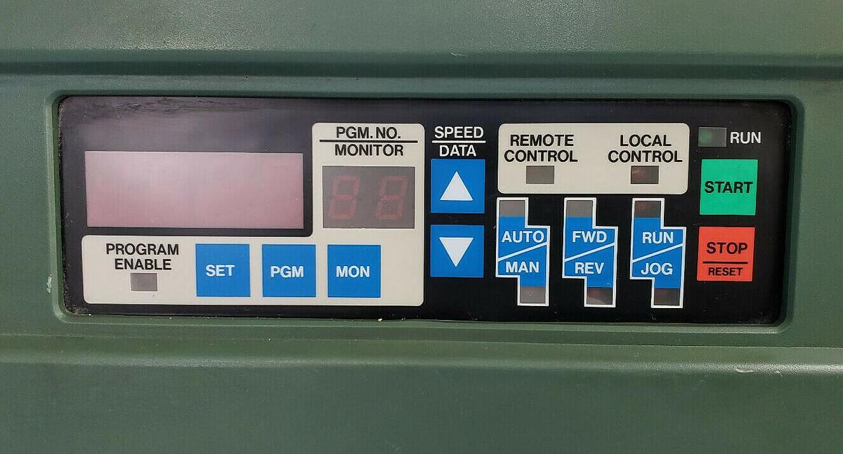 Used RELIANCE ELECTRIC 2GU41001 GP-2000 AC VS DRIVE, 1.7KVA, 1HP, 3 PHASE