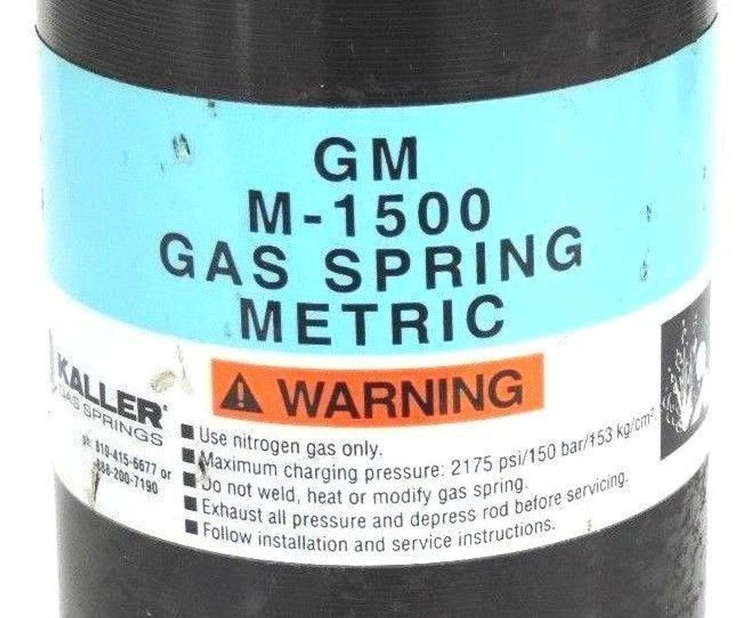 Used KALLER TU-T500-100 NITROGEN GAS SPRING GM M-1500 MAX 150 BAR TUT500100