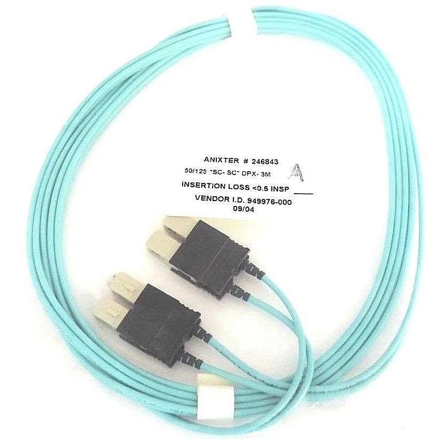 Used ANIXTER 246843 FIBER OPTIC 50/125 SC-SC DPX-3M INSERTION LOSS 0.5, 949976-000