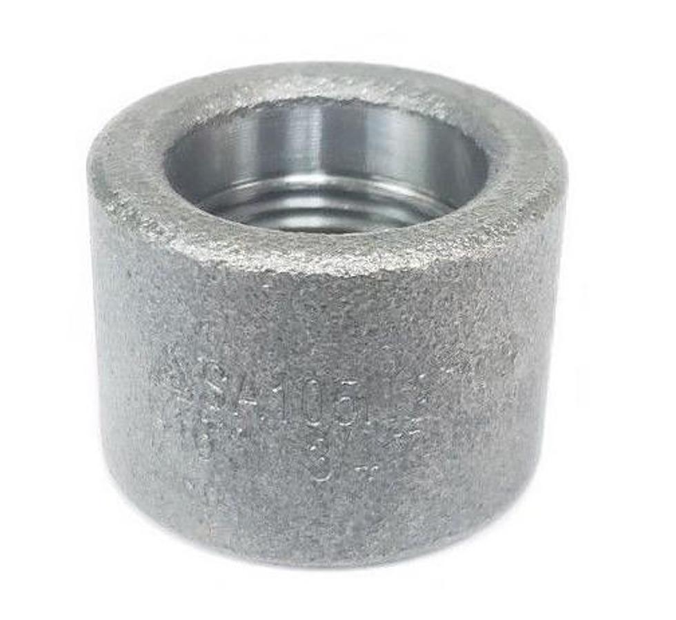 Used LOT OF 3 NEW GRAINGER 1MNB7 HALF COUPLINGS FNPT, 3/4'' PIPE SIZE
