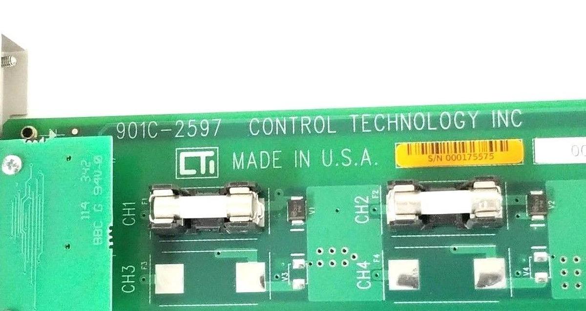 Used CONTROL TECHNOLOGY INC. 901C-2597 DC OUTPUT MODULE 2596-8 2596 2597 901A-16LED