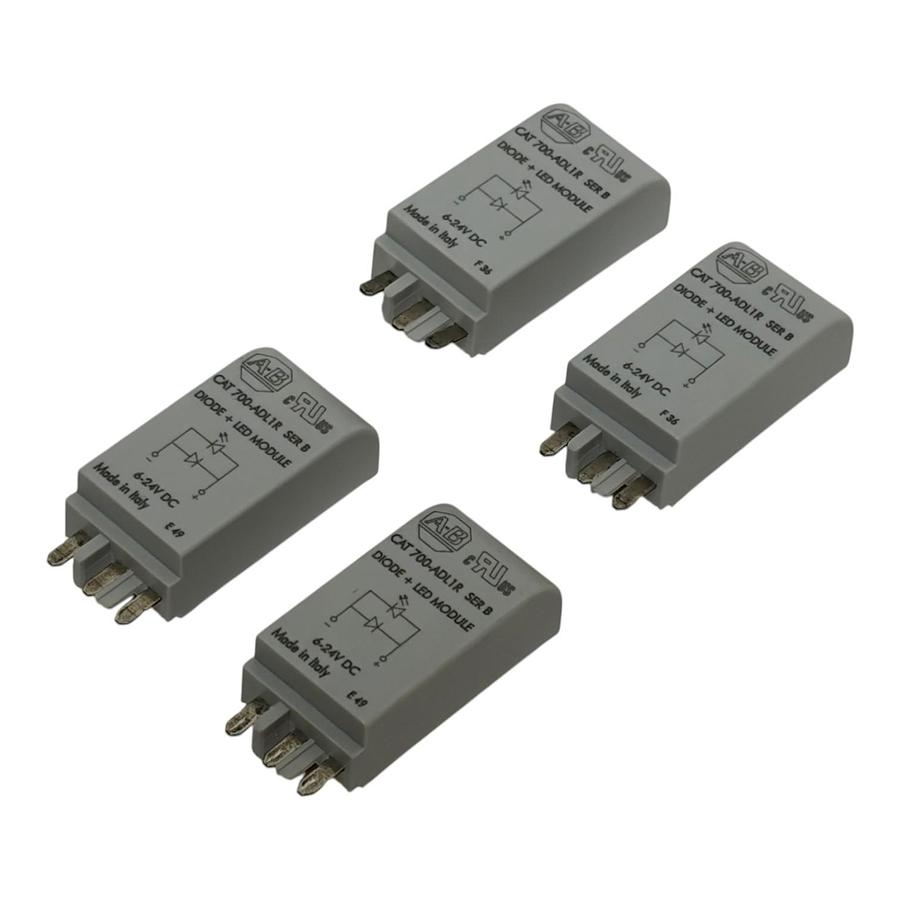 Used Lot of 4  Allen-Bradley 700-ADL1R Diode LED Module 6-24VDC Series B - NEW