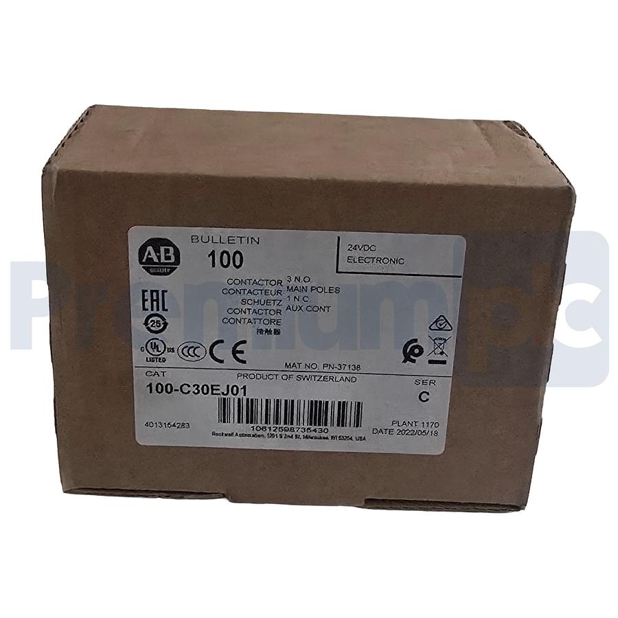 Used Allen-Bradley 100-C30EJ01 /C IEC Contactor 30A 3-Pole 24VDC Coil 100C30EJ01 NSMP