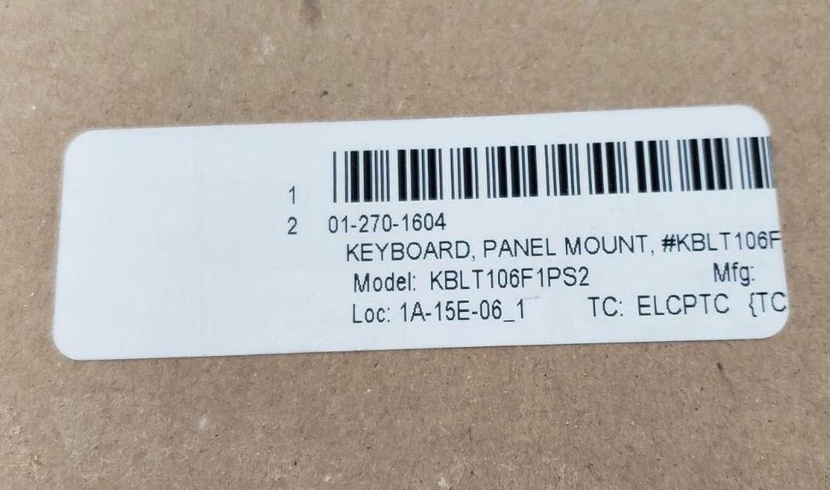 NEW MULDER-HARDENBERG BV KBLT106F1PS2 PANEL MOUNT TRACKERBOARD / KEYBOARD