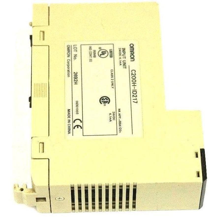 Used OMRON C200H-ID217 INPUT UNIT 24VDC, 4.1mA, C200HID217