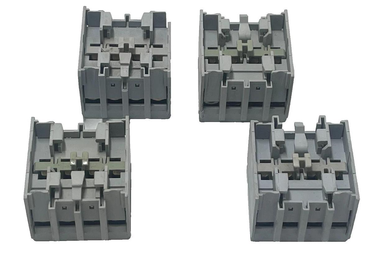 Used LOT OF 4 Allen Bradley 100-FA40 SER A Auxiliary Contact Block 100-F 10A 600V 662072612897