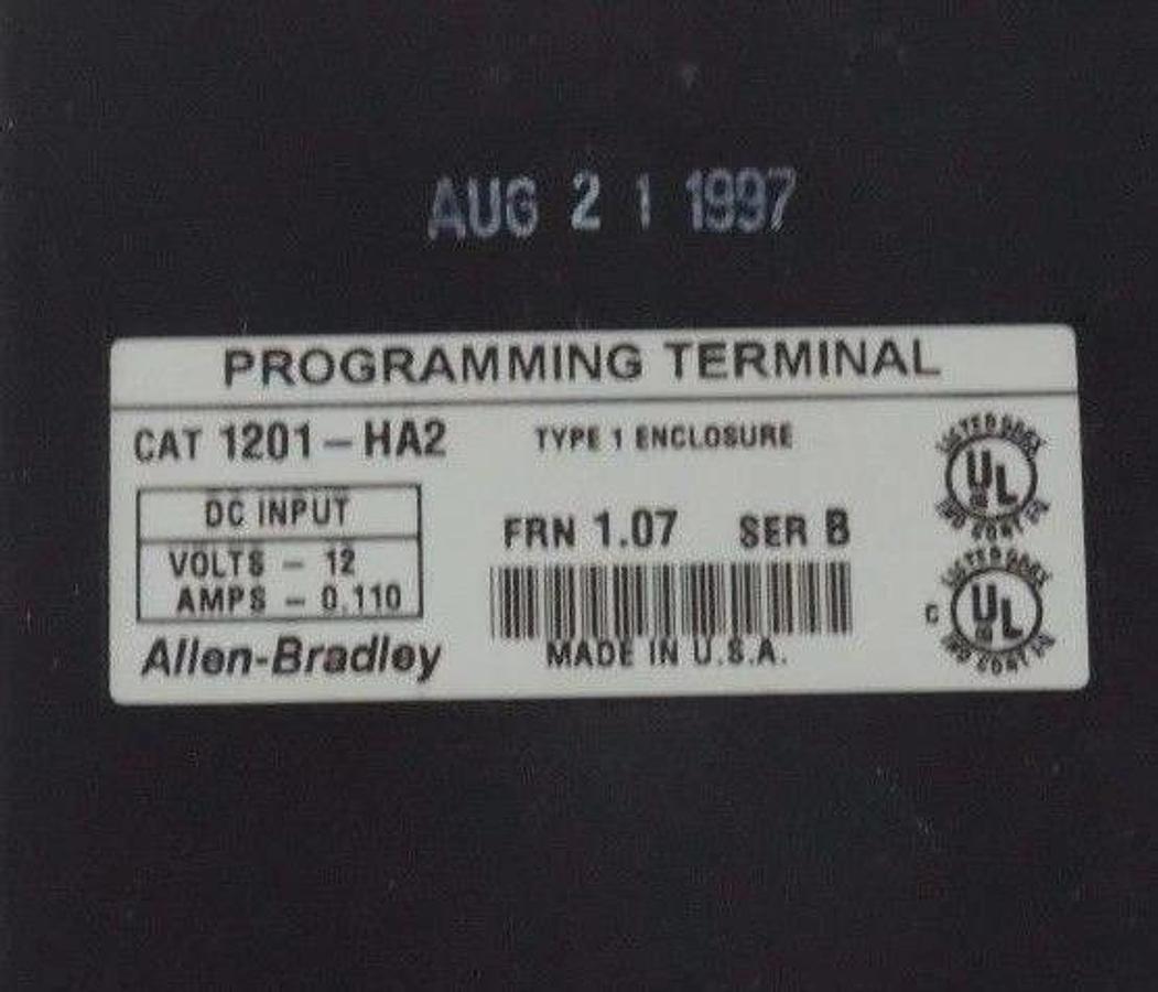 Used ALLEN BRADLEY 1336S-BRF15-AN-EN4-L6 /D 1336 PLUS AC DRIVE VFD W/ 1201-HA2 /B HMI