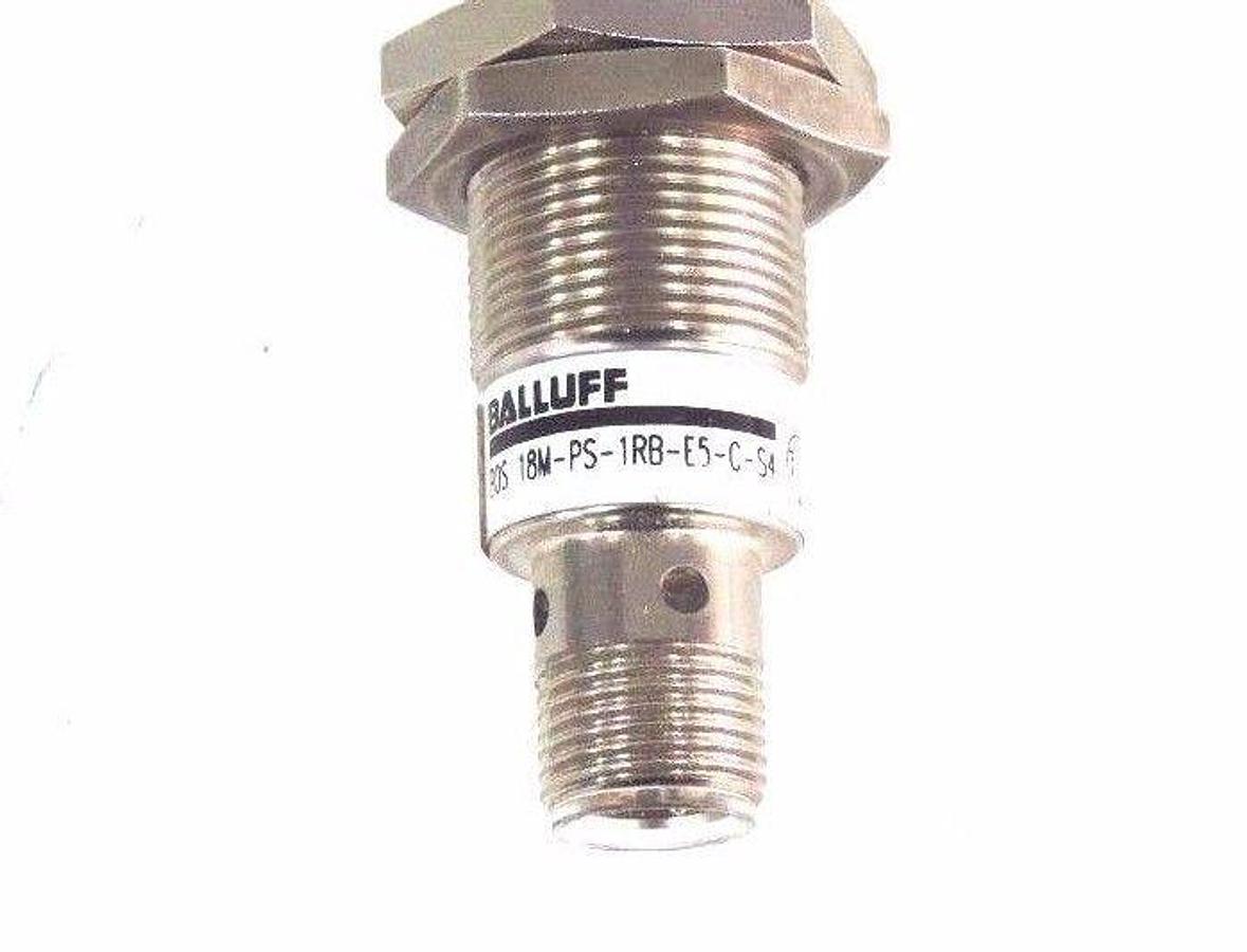 Used BALLUFF BOS 18M-PS-1RB-E5-C-S4 PHOTOELECTRIC SENSOR 10-30VDC BOS18MPS1RBE5CS4