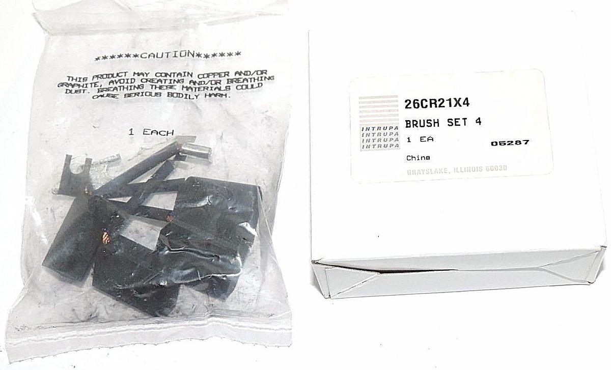 Used NIB INTRUPA 26CR21X4 BRUSH SET 4