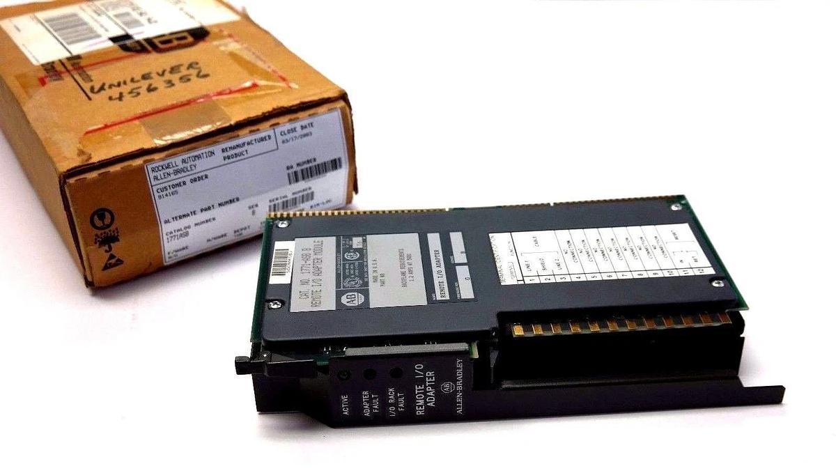 Refurbished REMANUFACTURED ALLEN BRADLEY 1771-ASB REMOTE I/O ADAPTER SER B 1771ASB/B F/W B/G