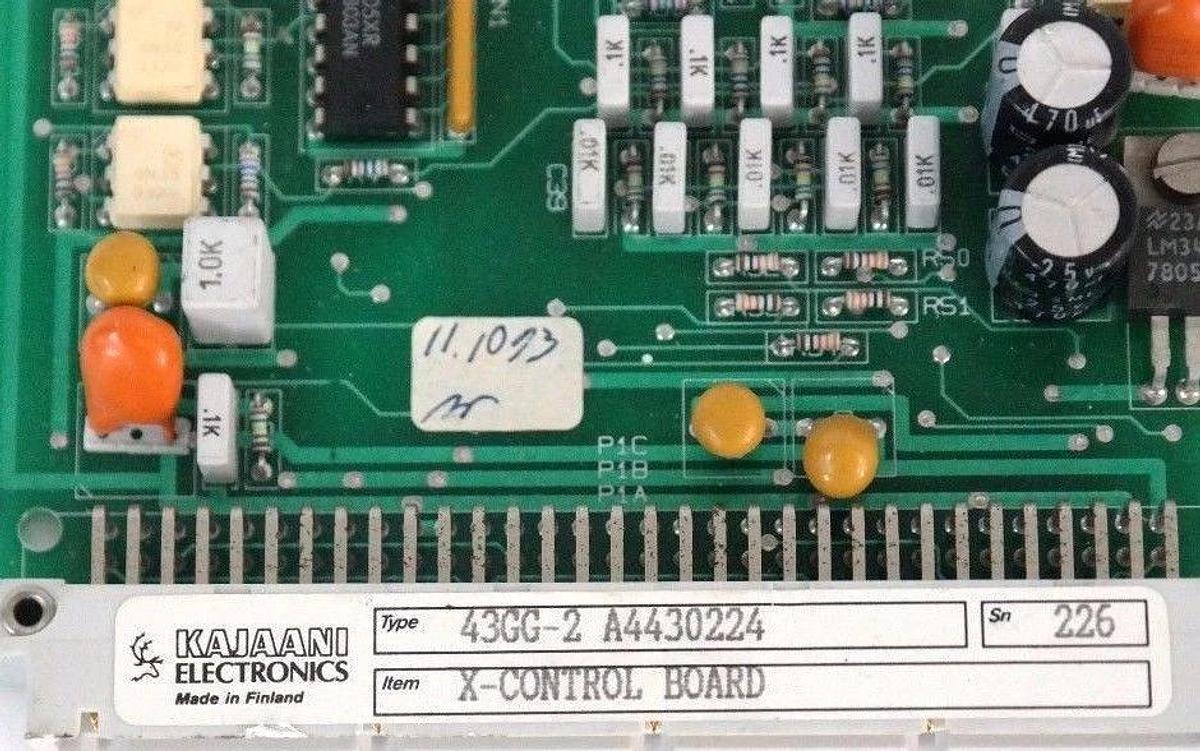 Used KAJAANI 43GG-2 A4430224 X-CONTROL BOARD 43GG2A4430224, F4430226