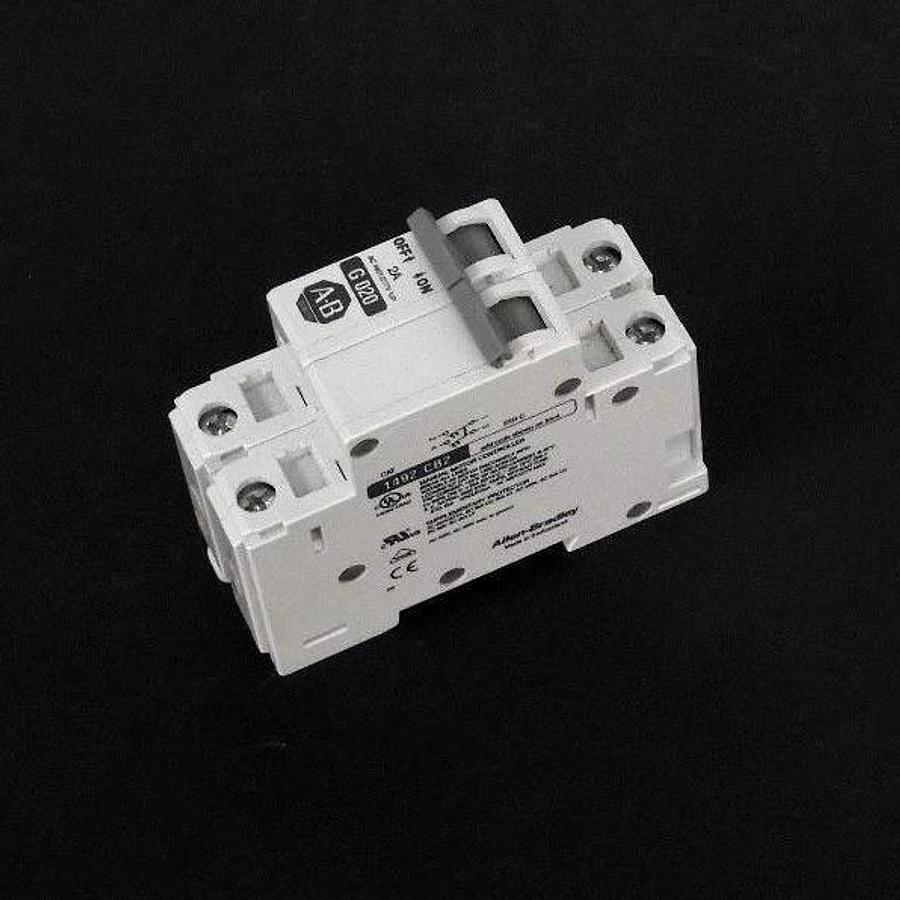 Used ALLEN BRADLEY 1492-CB2 CIRCUIT BREAKER 1492-CB-2-G-020, 2A, SER. C