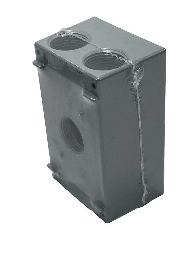 LOT OF 9 BELL OUTDOOR 5331‑0 SINGLE GANG BOX 5 x ¾″ GRAY WEATHERPROOF ALUMINUM