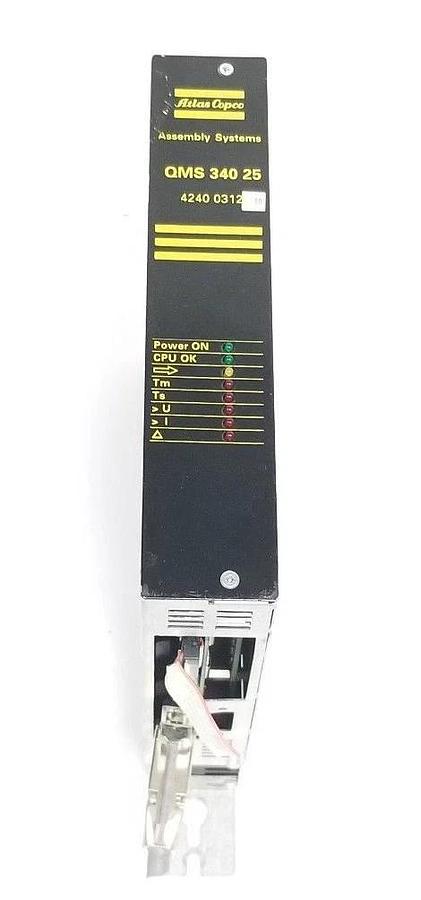 Used ATLAS COPCO QMS-340-25 SERVO CONTROLLER 4240031281-0007, 4240 0312 80, QMS34025