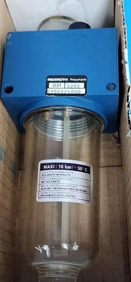 Used NIB MANNESMANN REXROTH 535 032 100 0 PRESSURE REGULATOR 5350321000
