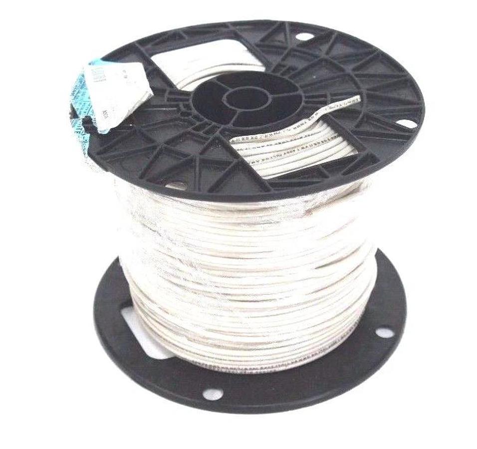 Used NEW AMERICAN INSULATED #14 GA WHITE STRANDED WIRE 500 FT SPOOL