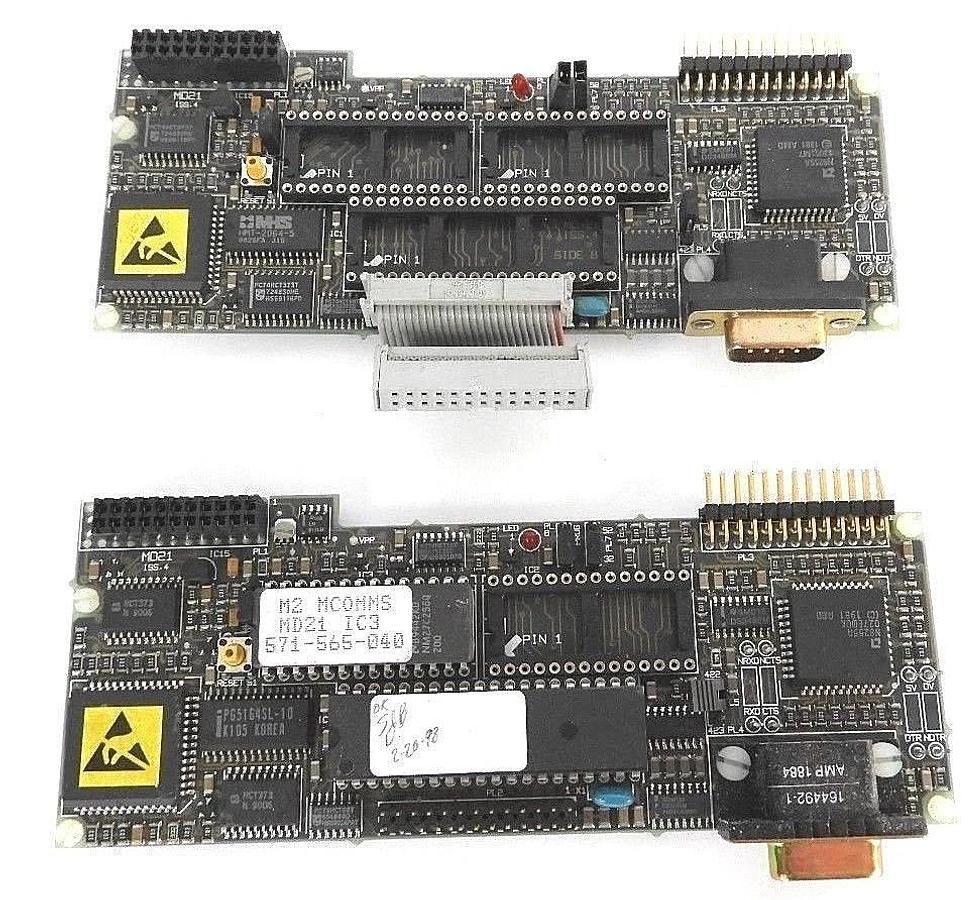 Used LOT OF 2 CONTROL TECHNIQUES 9300-5021 POWER BOARD MODULES 93005021, MD-21 ISS. 4