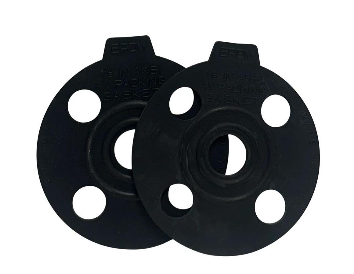 Used 2 ASAHI 1/2 IN ANSI AV PACKING GASKETS EPDM OEM 1/2'' FLANGE LOW-TORQUE NSNP