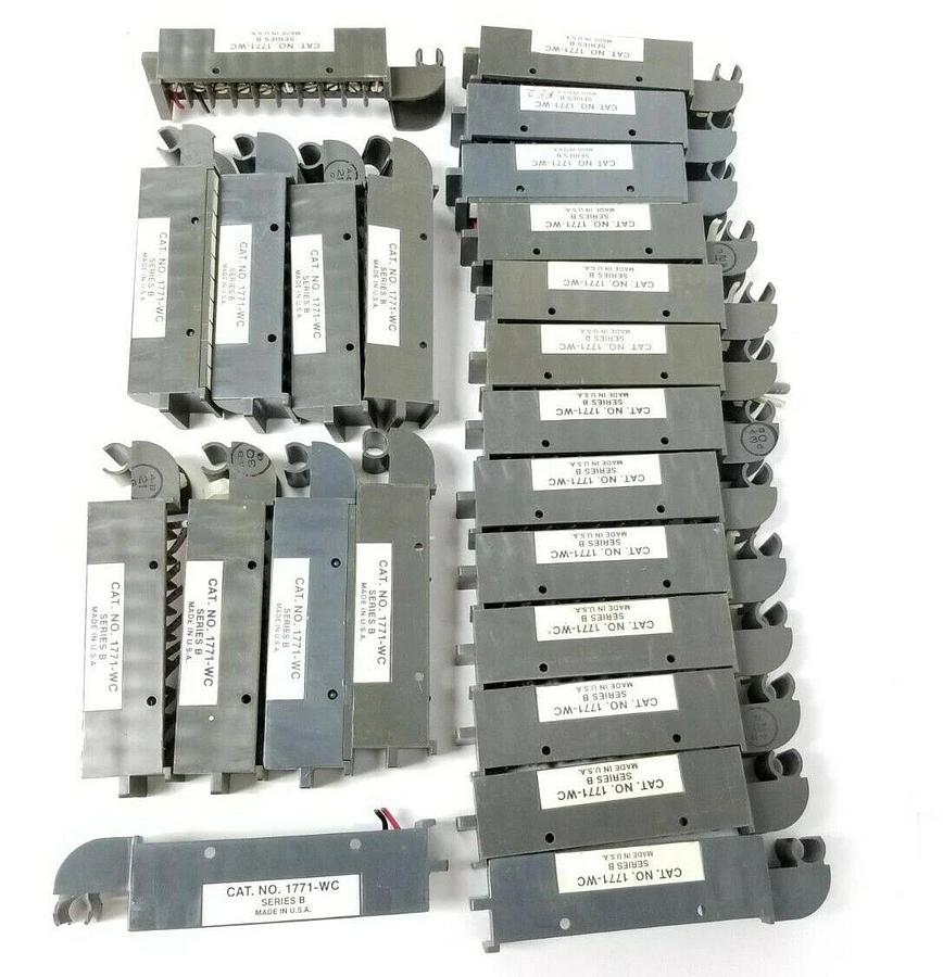 Used LOT OF 23 ALLEN BRADLEY 1771-WC SER. B WIRING ARMS 1771WC