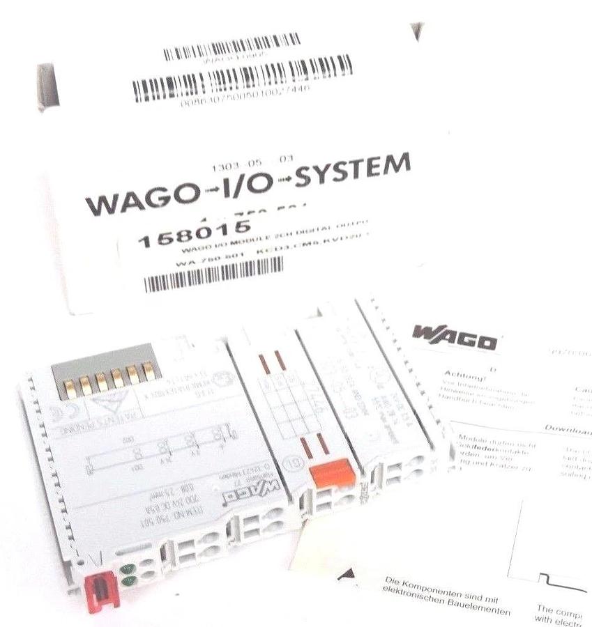 Used NEW WAGO 750-5012 CHAN OUT 24VDC 0.5A MODULE 7505012