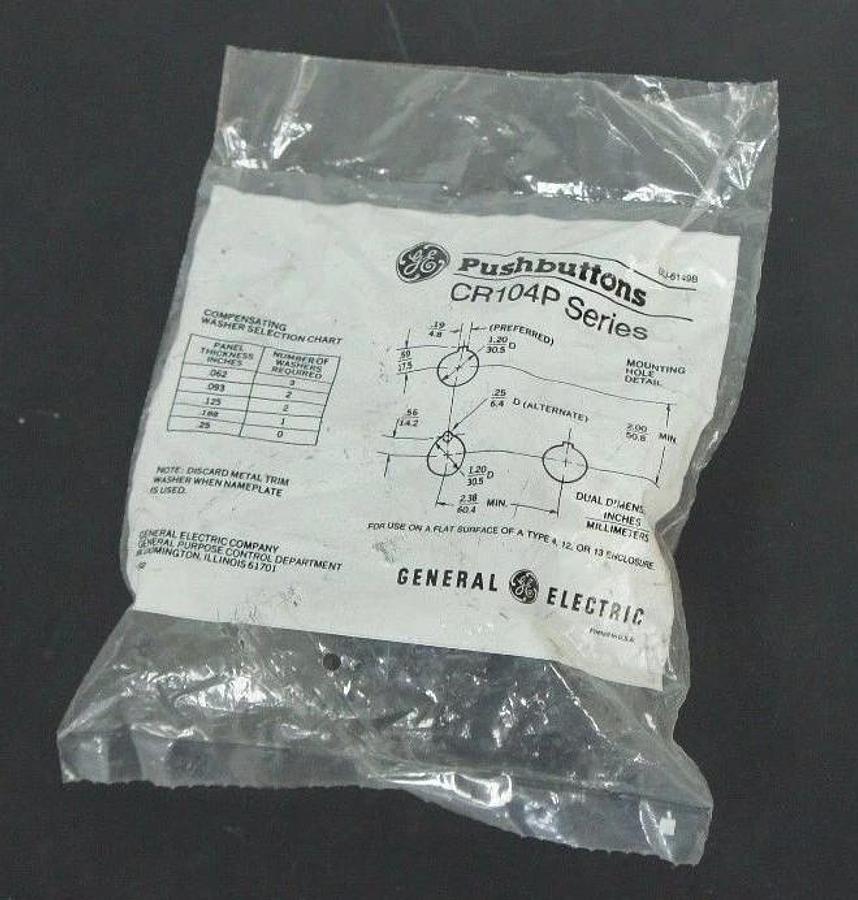 Used NEW GENERAL ELECTRIC CR104P SERIES PUSHBUTTON GEJ-6149B