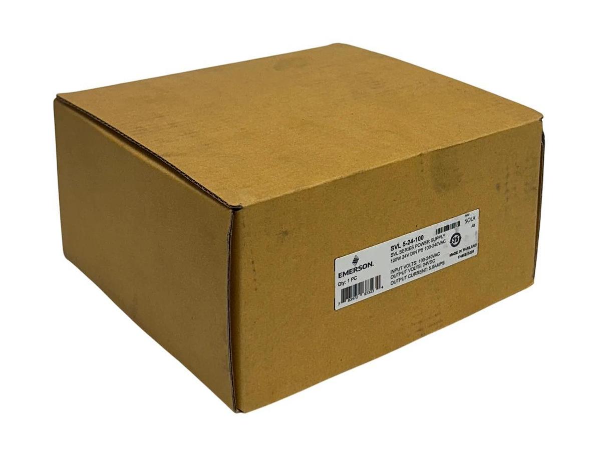 EMERSON SOLA SVL 5-24-100 / SVL524100 SVL SERIES POWER SUPPLY 120W 24V OUT NSMP