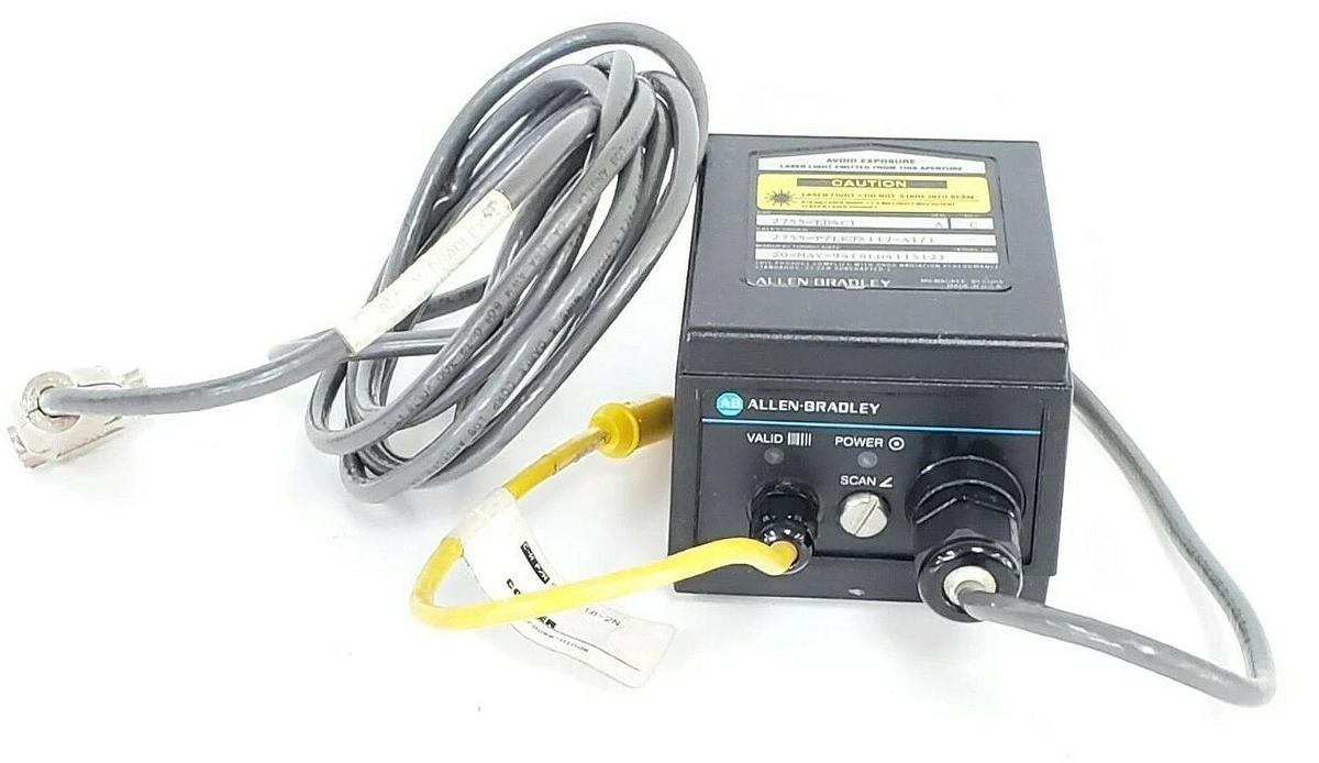 Used ALLEN BRADLEY 2755-LD4C1 BAR CODE SCANNER HEAD SER. A REV. C