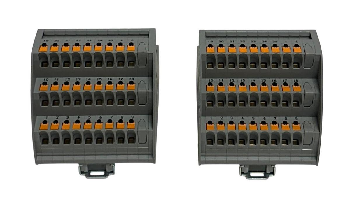 Used 2 PHOENIX CONTACT VIP-3/PT/D25SUB/F / 2903782 VARIOFACE MODULES 125VAC/DC NSNP