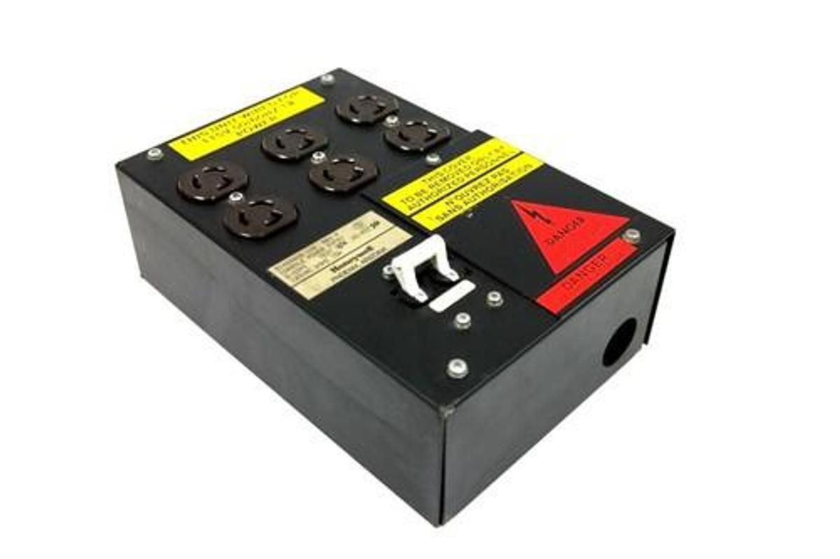 Used HONEYWELL 51400808-100 REV. P POWER ENTRY CONSOLE 120VAC 60HZ 15A 51400808100