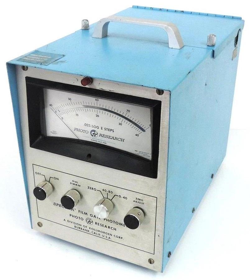 Used SPECTRA FILM GATE PHOTOMETER W/ CONTINUOUS PRINTER PROBE 900-BH-C-3 & BRACKETS