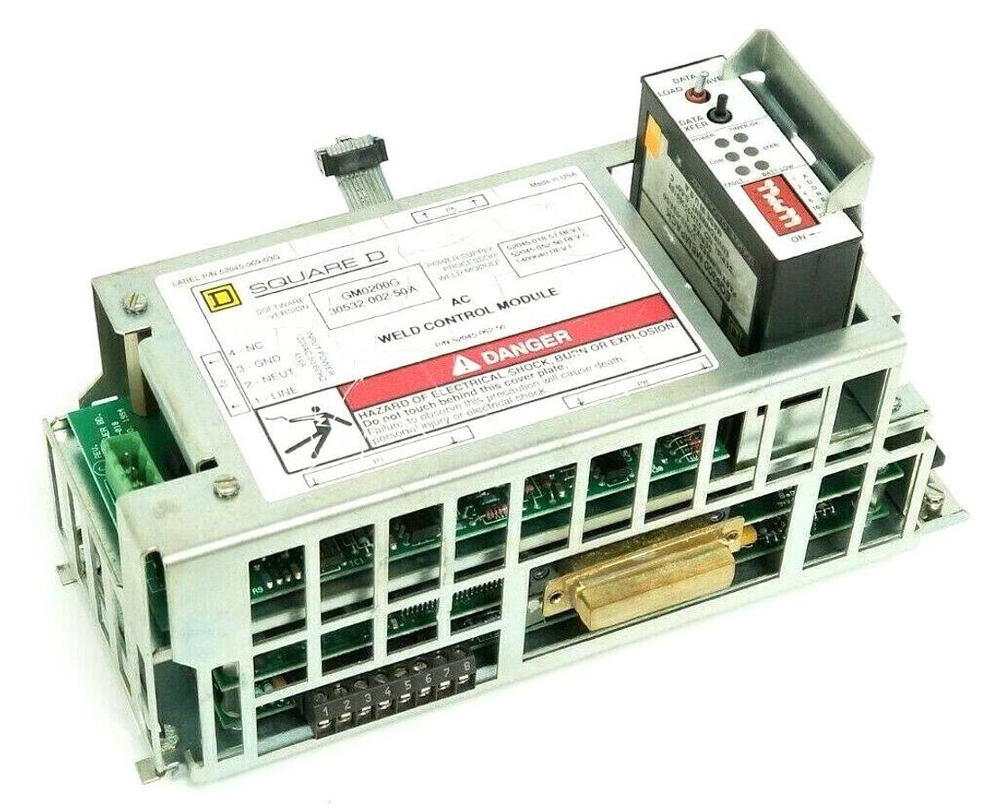Used SQUARE D 52045-062-50 WELD CONTROL MODULE W/ EQ5300 52045-034-50 MEMPACK GM0200G