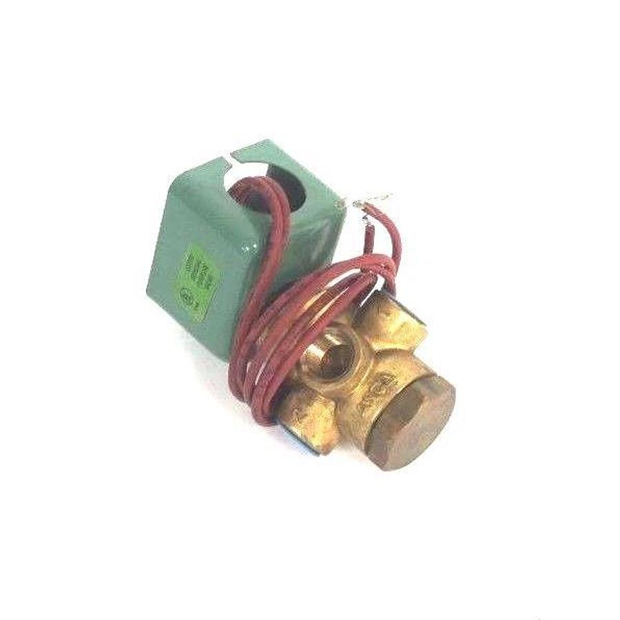 Used ASCO 8320A85 SOLENOID VALVE 1/4'' PIPE, 110-120V, 50/60HZ, 40 PSI, MISSING TOP