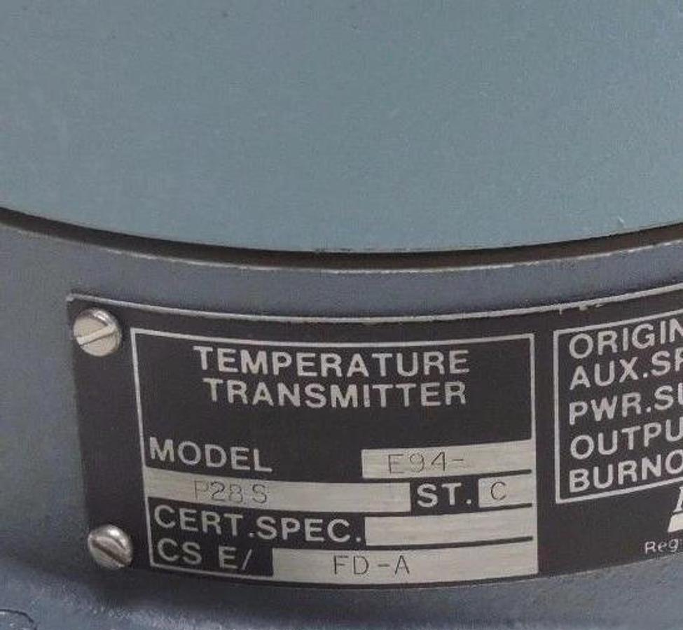 Used FOXBORO E94-P28S TEMPERATURE TRANSMITTER E94 W/ 713329004 GAUGE