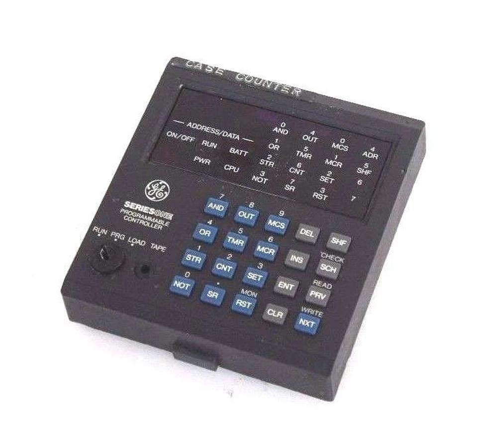 Used GE FANUC IC610PRG105B HAND HELD PROGRAMMER SERIES ONE MISSING BACK COVER