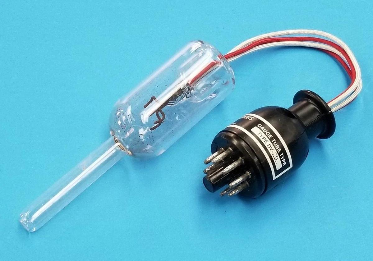 Used TELEDYNE INSTRUMENTS DV-20 VACUUM GAUGE TUBE 8-PIN 0-1000 MTORR