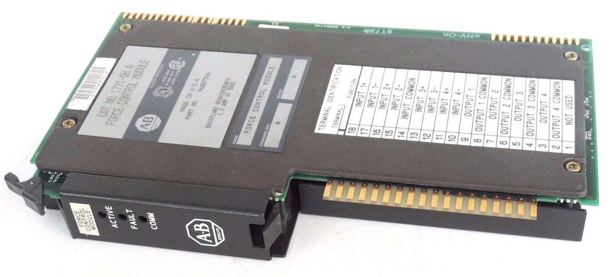 Used ALLEN BRADLEY 1771-QH FORCE CONTROL MODULE 1771QH, SER. A F/W REV. A