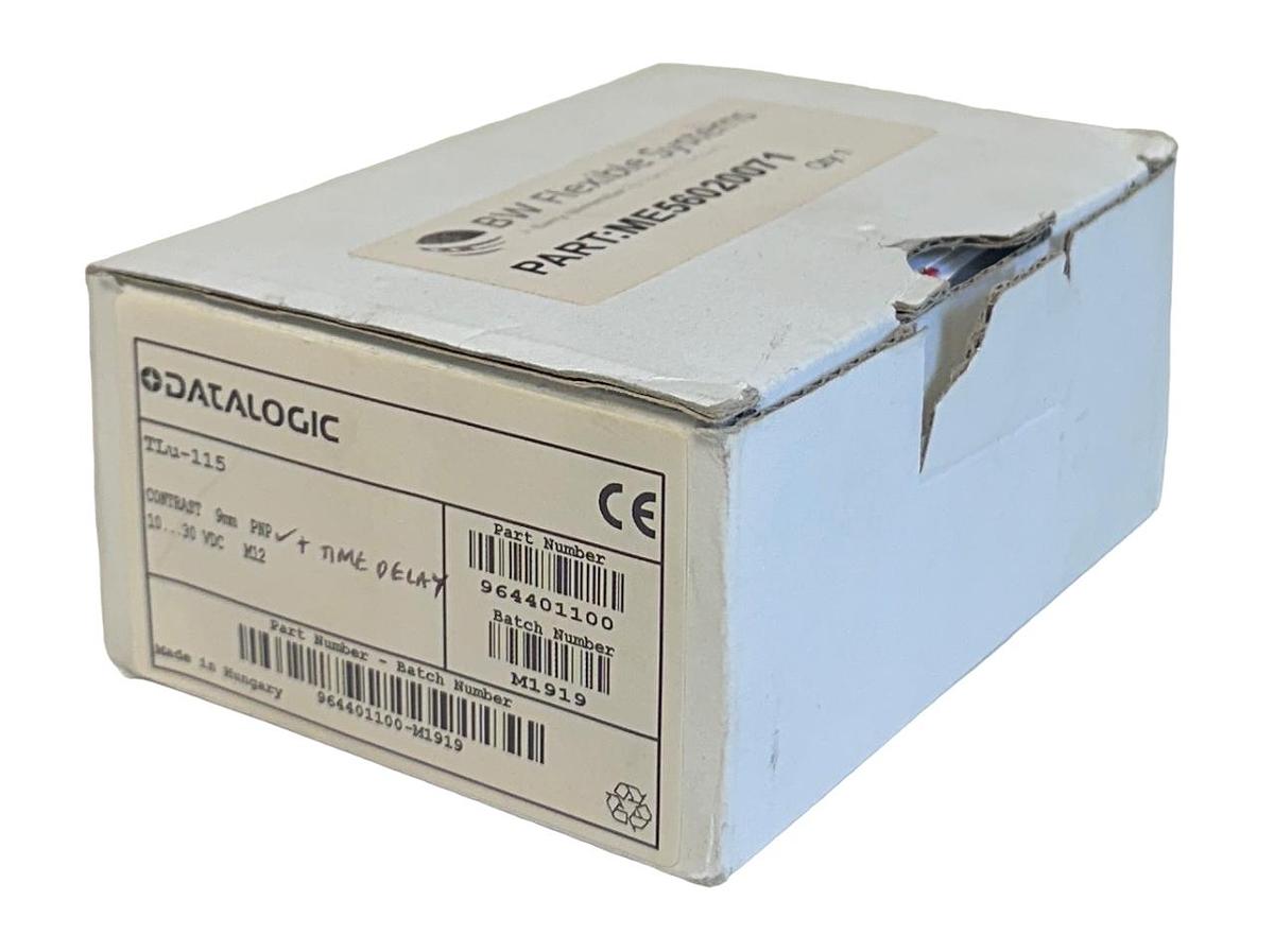 Used NEW DATALOGIC TLu-115 / 964401100 CONTRAST SENSOR 9mm PNP 10-30VDC M12 NSMP
