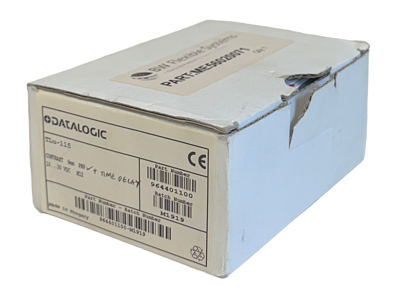 Used NEW DATALOGIC TLu-115 / 964401100 CONTRAST SENSOR 9mm PNP 10-30VDC M12 NSMP