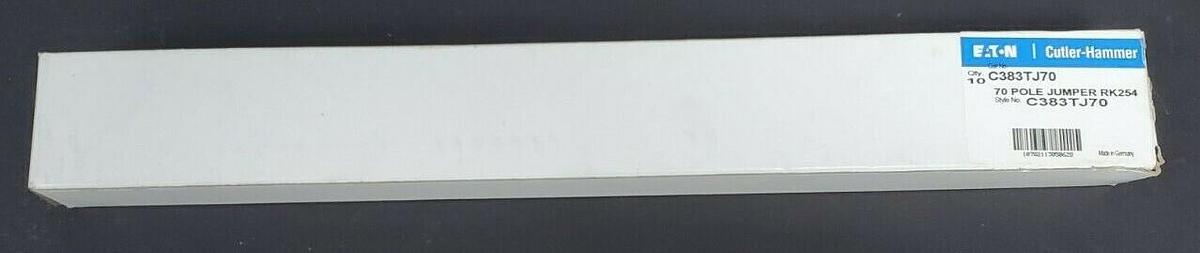 Used NIB EATON CUTLER-HAMMER C383TJ70 70 POLE JUMPER RK254 (QTY:10)