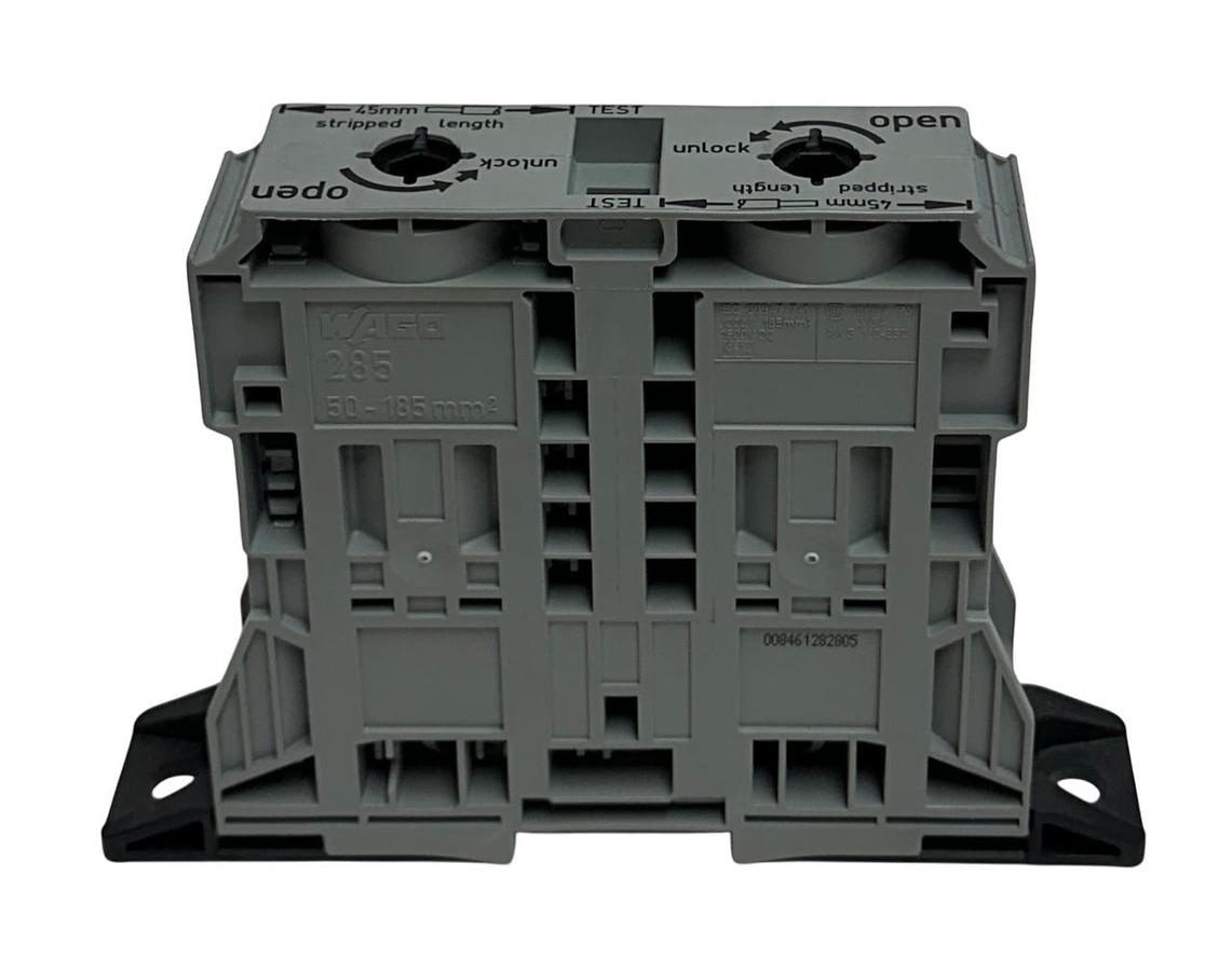 Used 4 WAGO 285-1161 / 60291863 2-CONDUCTOR THROUGH TERMINAL BLOCKS 50-185mm NSMP