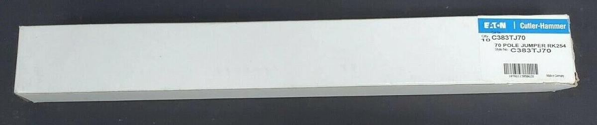 Used NIB EATON CUTLER-HAMMER C383TJ70 70 POLE JUMPER RK254 (QTY:10)