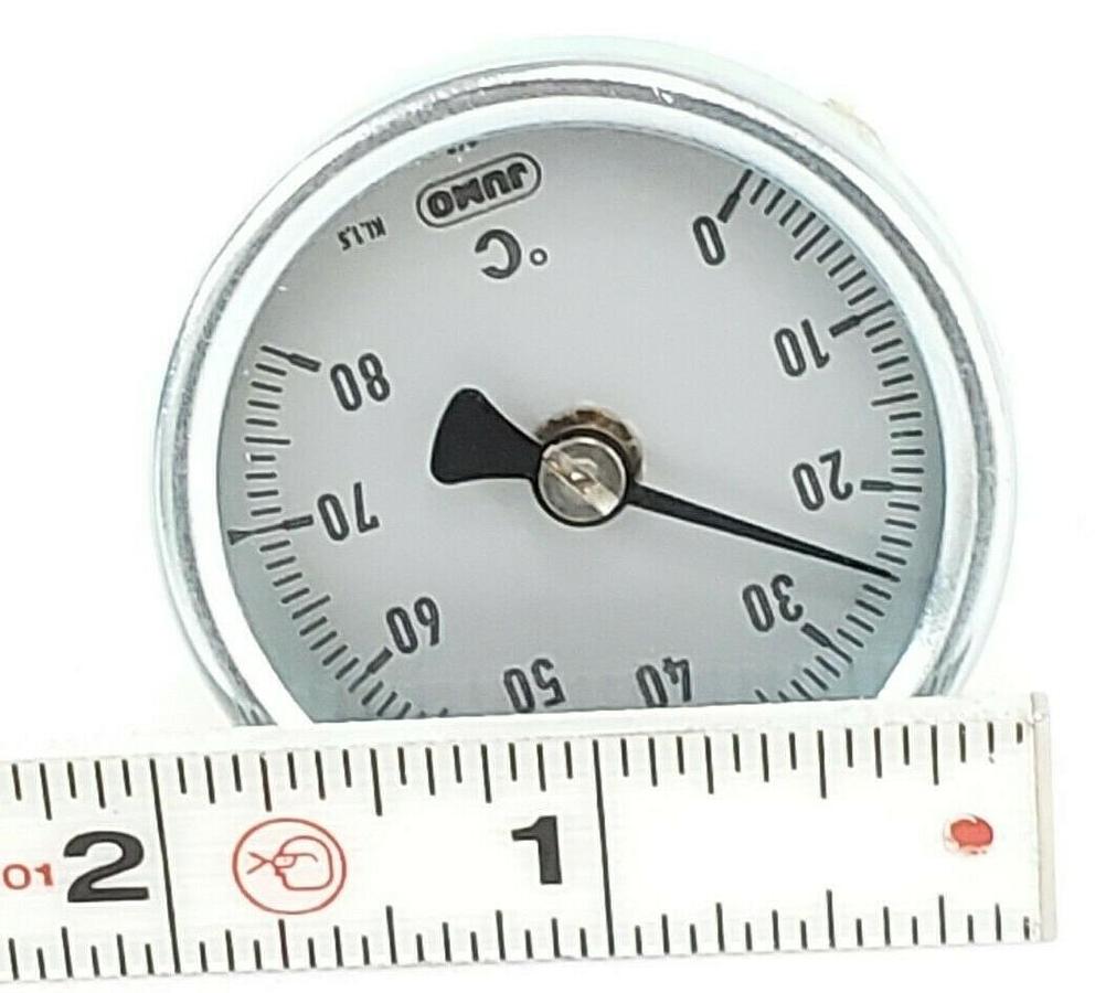 Used NEW JUMO 608001 THERMOMETER 60/ 00433398 0-80DEG C, 50MM, 260, 03777710