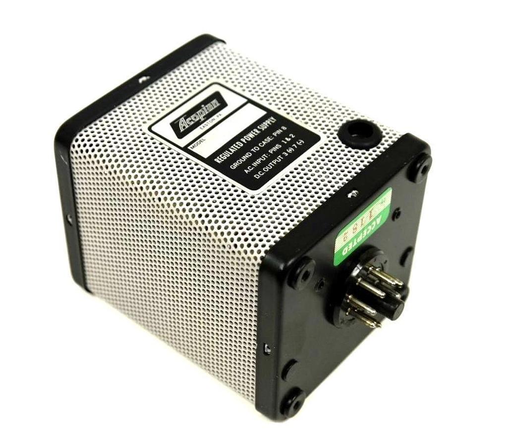 Used NEW ACOPIAN 100S10 REGULATED POWER SUPPLY 8PIN
