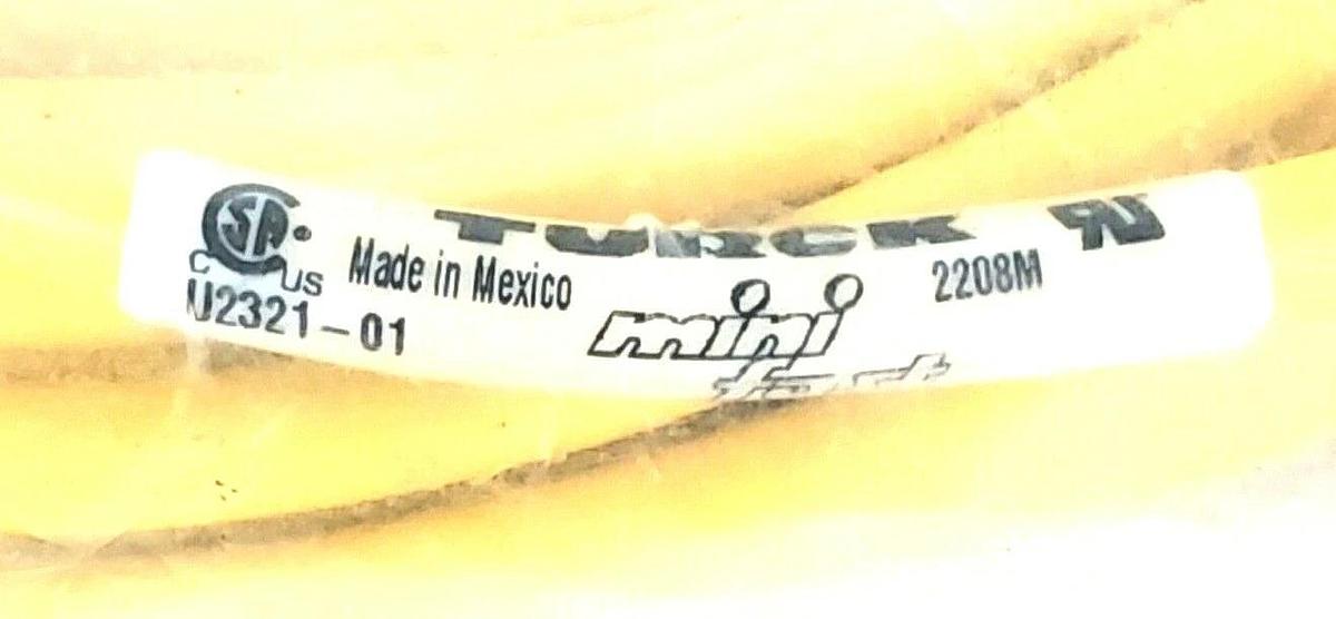 Used NEW TURCK WKM31-10M ID. #: U2321-01 - MINIFAST MOLDED CORDSET