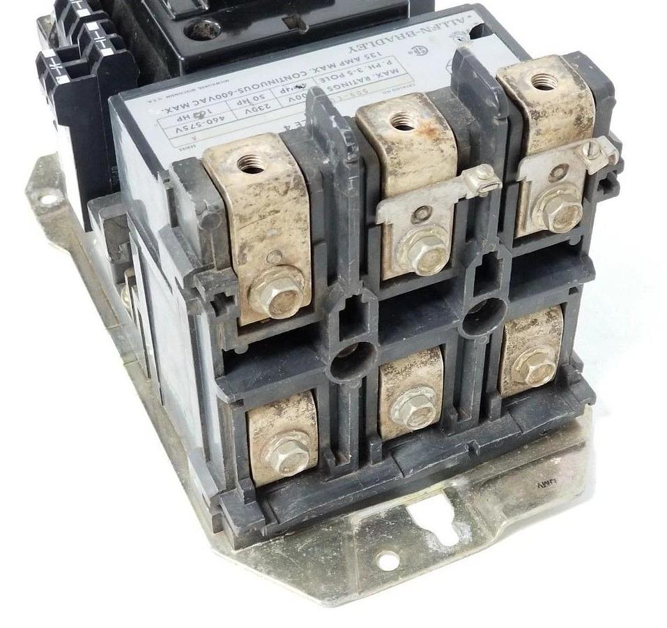 Used ALLEN BRADLEY 509-EOB NON-REVERSING STARTER SER. A W/ CE236 COIL 110-120V